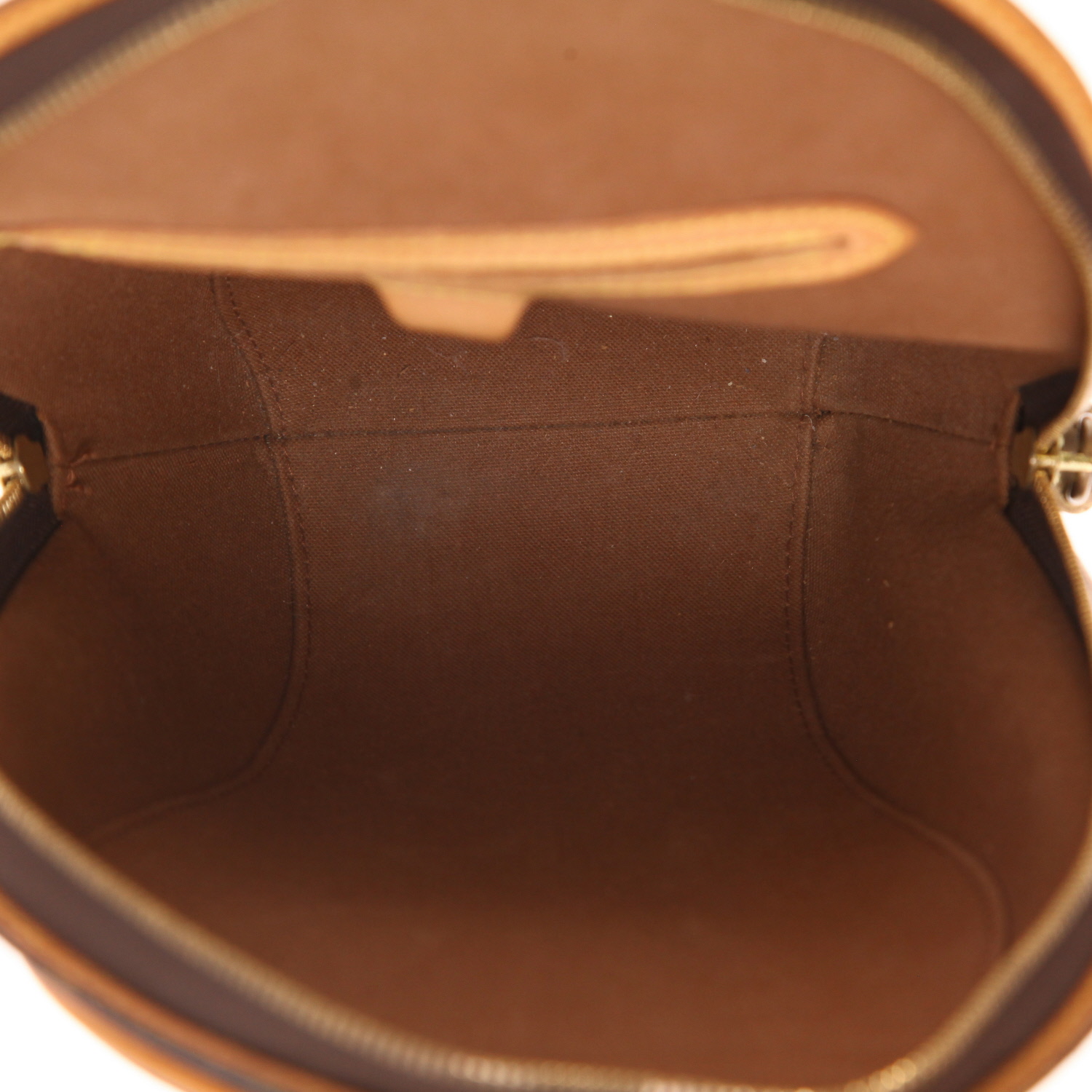 Louis Vuitton Ellipse rucksack in brown Monogram canvas and natural leather - Detail D3