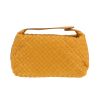 Bottega Veneta   handbag/clutch  in yellow intrecciato leather - Detail D4 thumbnail