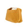 Bottega Veneta   handbag/clutch  in yellow intrecciato leather - Detail D6 thumbnail