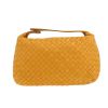 Bottega Veneta   handbag/clutch  in yellow intrecciato leather - Detail D7 thumbnail