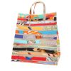 Hermès  Cas du Sac handbag  in off-white synthetic fabric  and multicolor silk - 00pp thumbnail