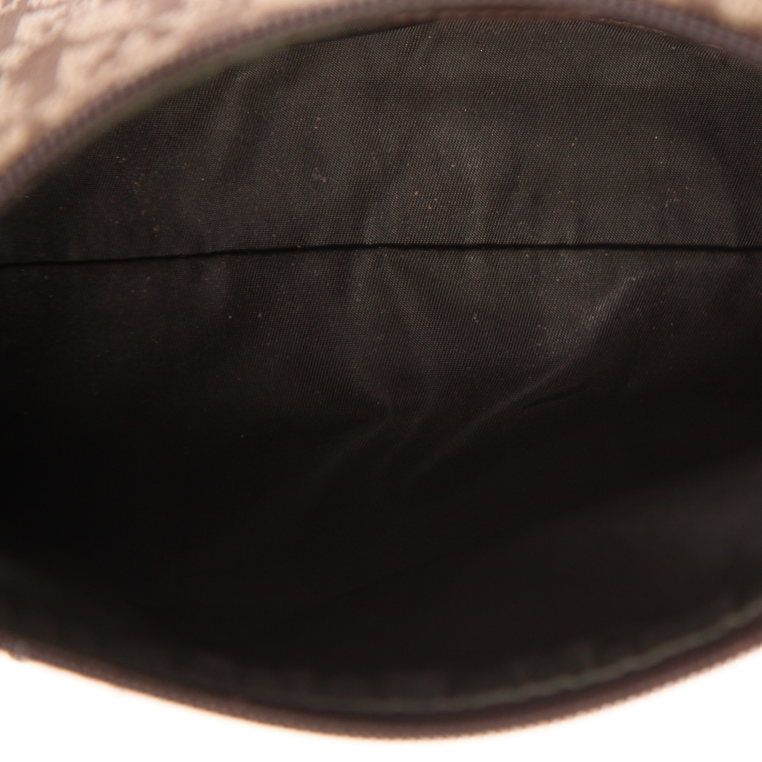 Sac à main Dior  Vintage en toile monogram Oblique marron et beige - Detail D3