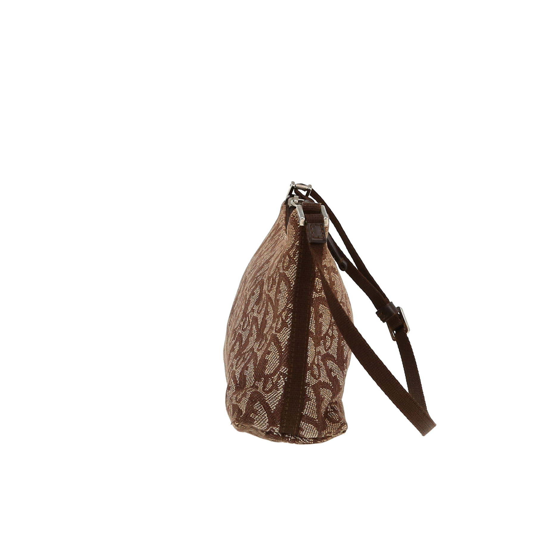 Borsa Dior  Vintage in tessuto a monogramma Oblique marrone e beige - Detail D9