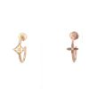 Louis Vuitton Idylle Blossom earrings in pink gold, yellow gold and diamonds - Detail D4 thumbnail