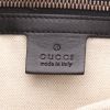 Sac à main Gucci   en toile siglée beige et cuir noir - Detail D2 thumbnail