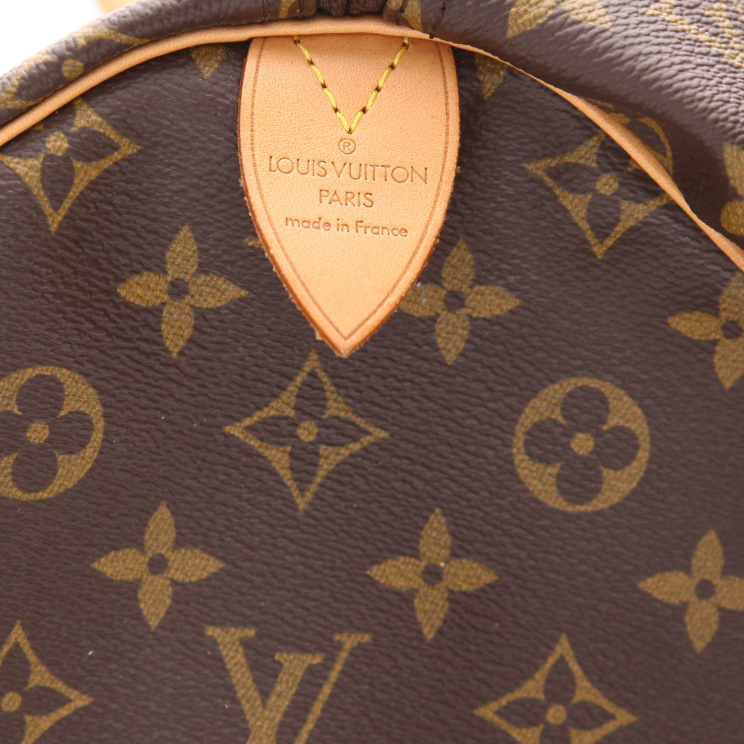 Louis Vuitton Keepall 55 travel bag in brown Monogram canvas and natural leather - Detail D2