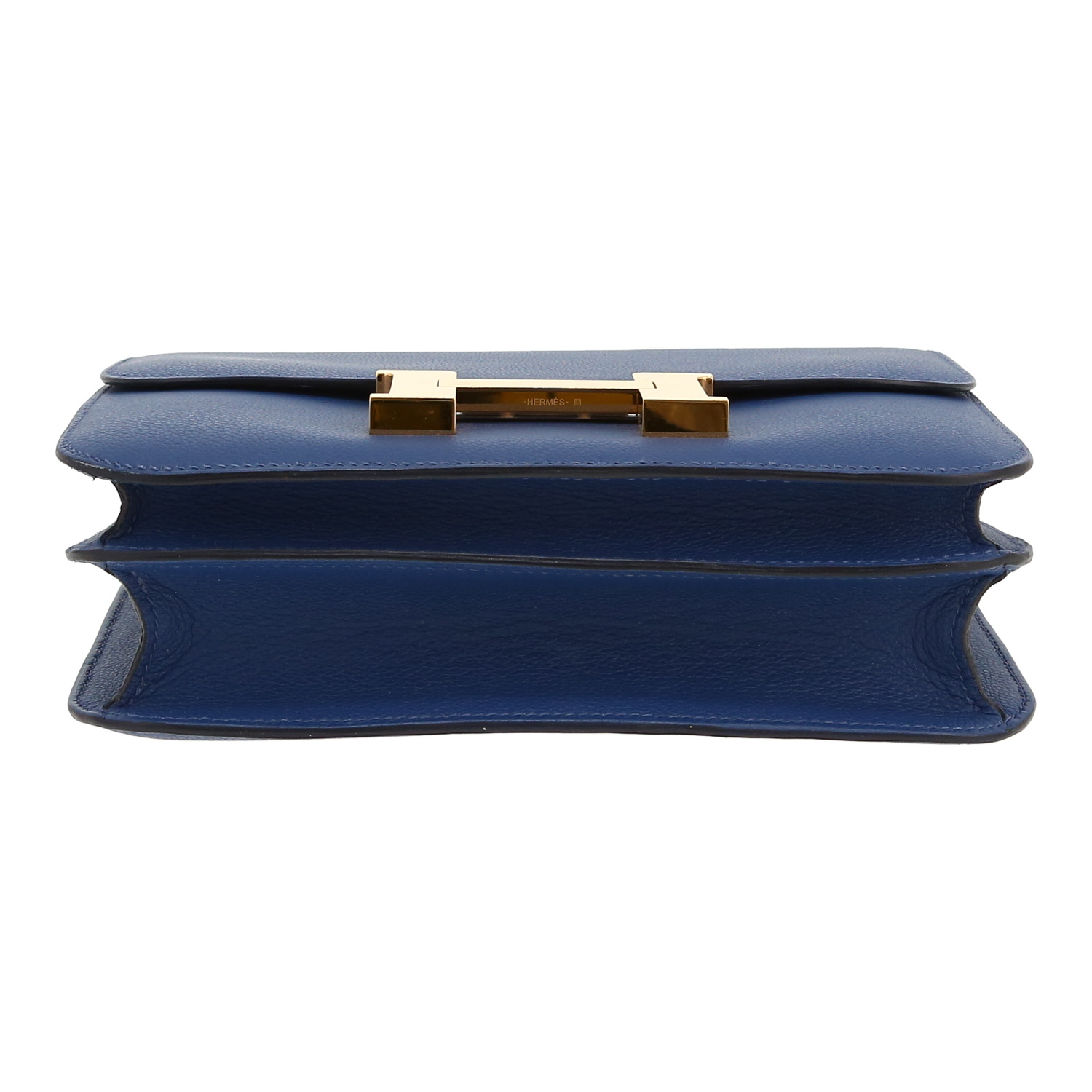 Hermès  Constance handbag  in Bleu Brighton epsom leather - Detail D1