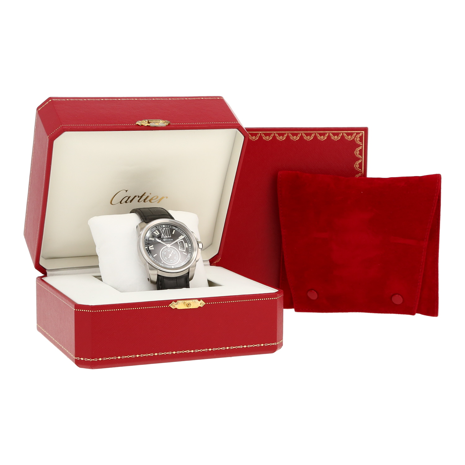 Cartier Calibre De Cartier Edition Limited Manager 2010 in stainless steel Ref: Cartier - 3299  Circa 2010 - Detail D2