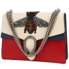 Bolso de mano Gucci  Dionysus en cuero blanco azul y rojo - 00pp thumbnail