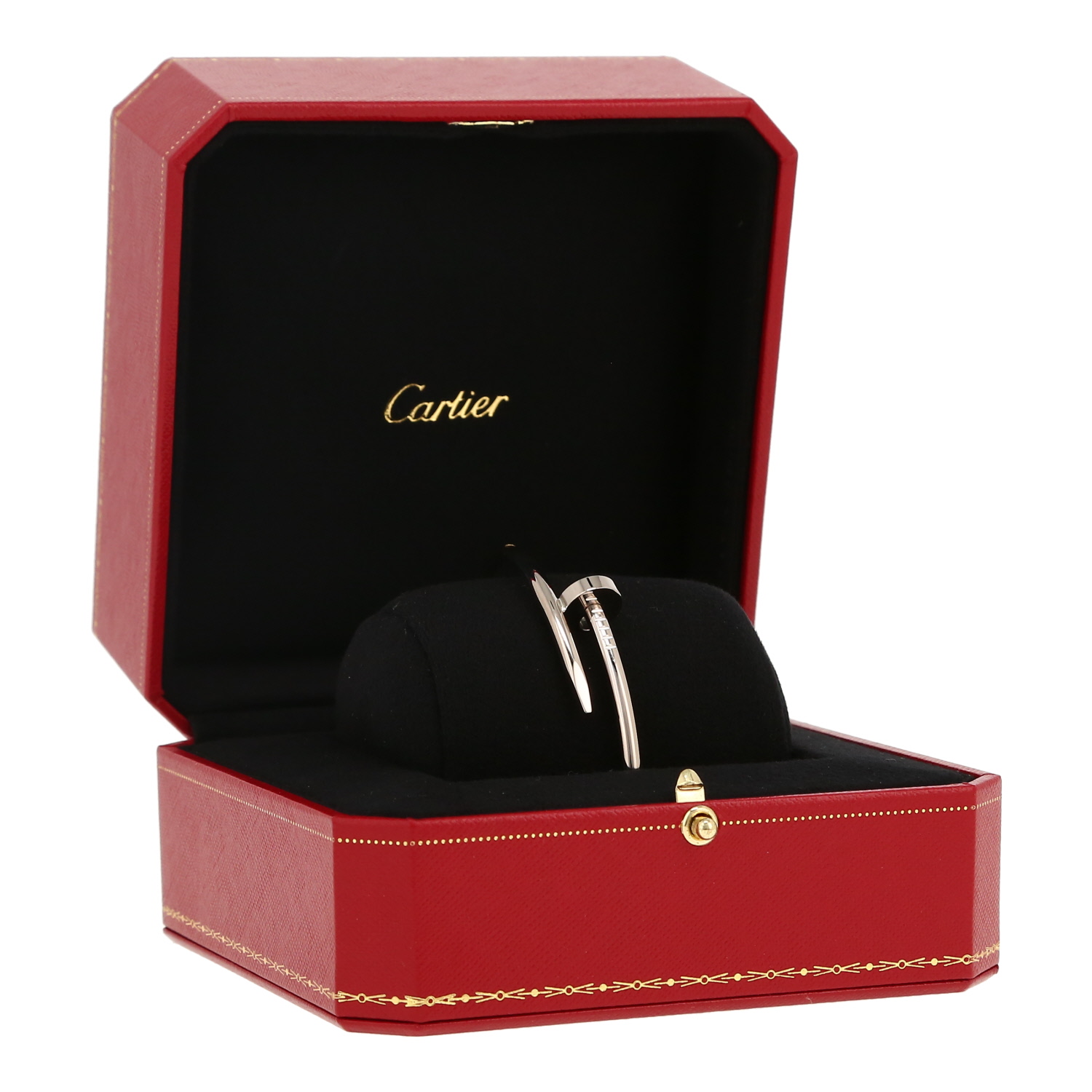 Brazalete Cartier Juste un clou de oro blanco - Detail D2