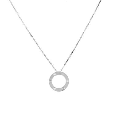 Collier Cartier Love en or blanc et diamants