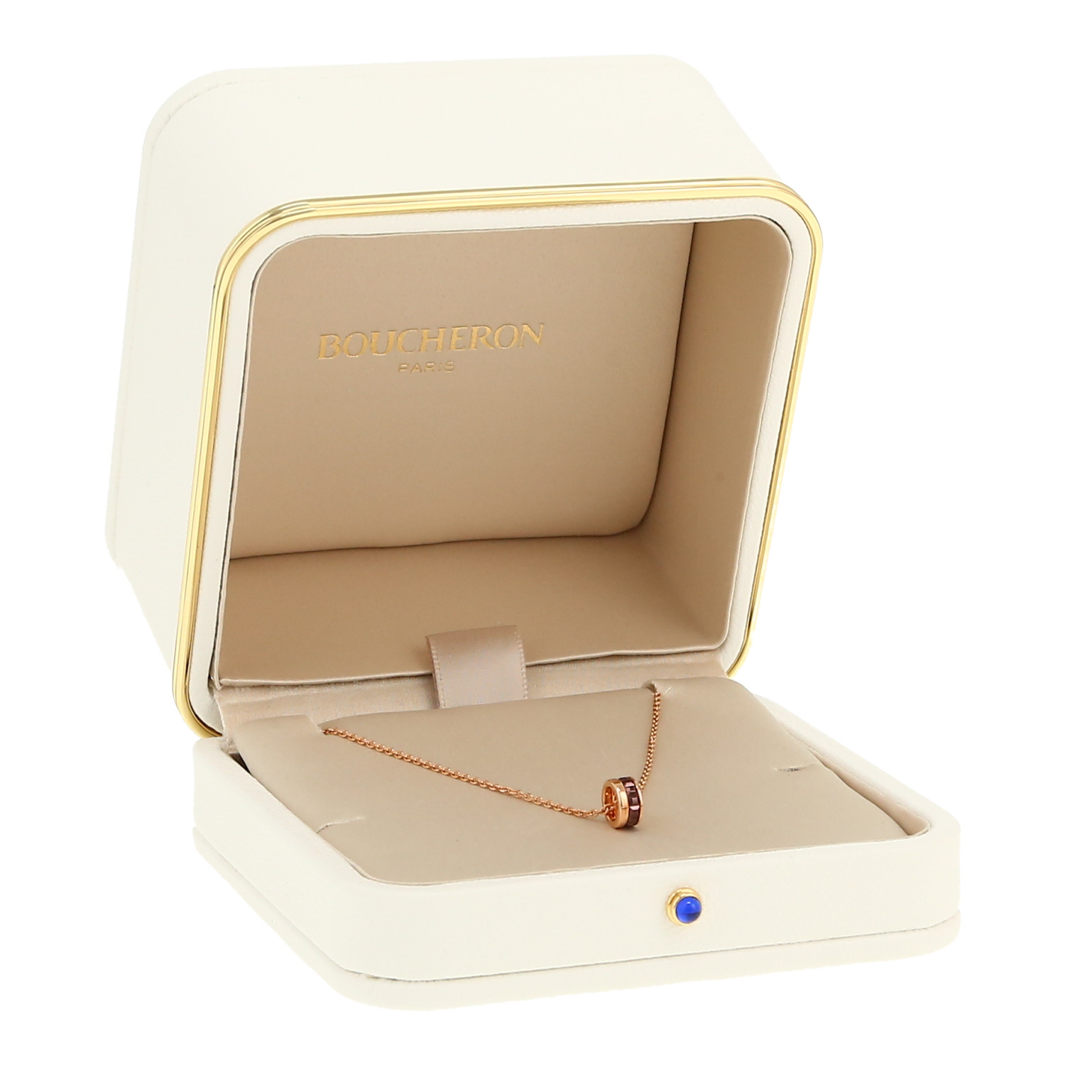 Boucheron Quatre necklace in pink gold and PVD - Detail D2