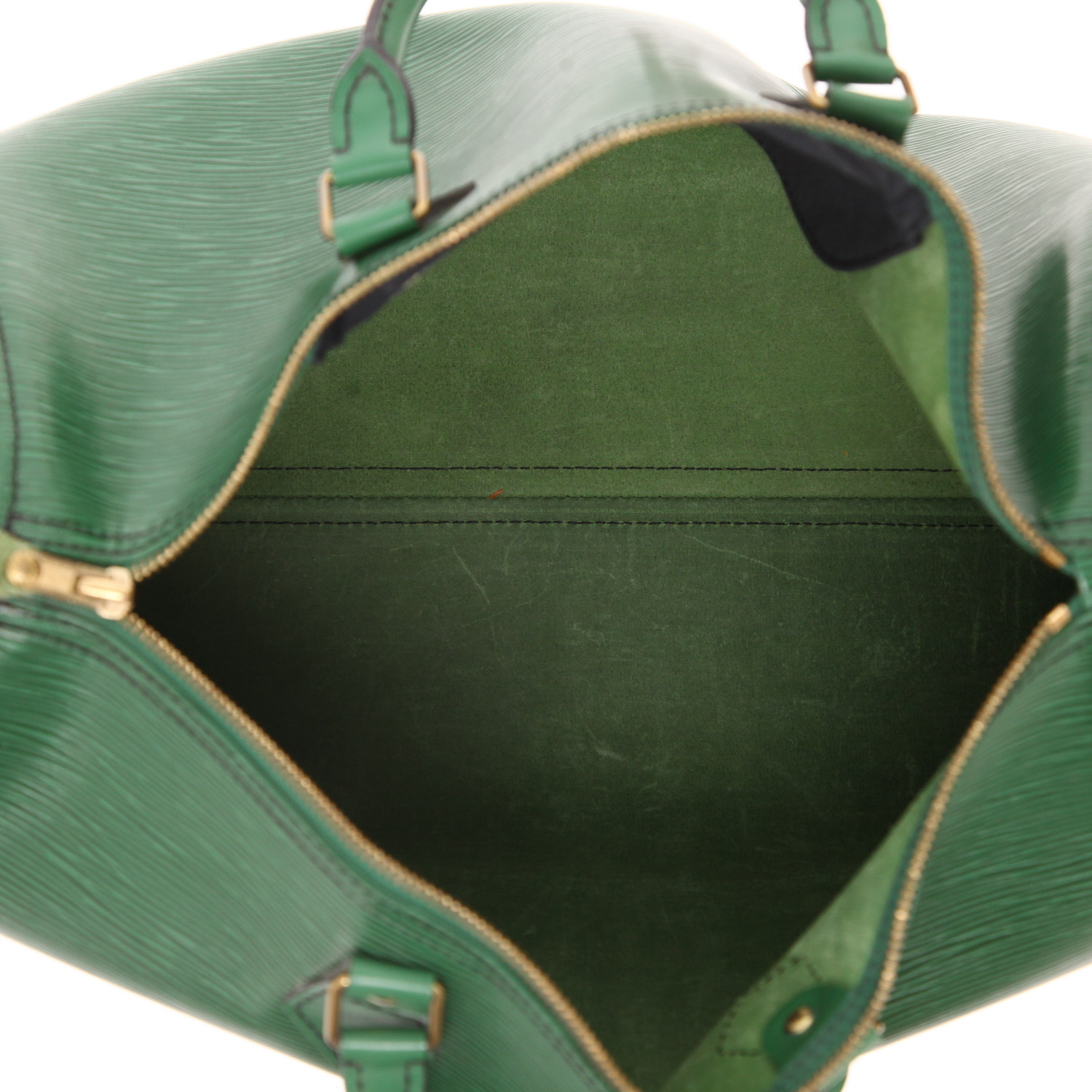 Borsa Louis Vuitton  Speedy 35 in pelle Epi verde - Detail D3