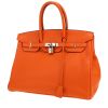 Bolso de mano Hermès  Birkin 35 cm en cuero togo naranja - 00pp thumbnail