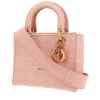 Bolso de mano Dior  Lady D- Lite en lona cannage rosa - 00pp thumbnail