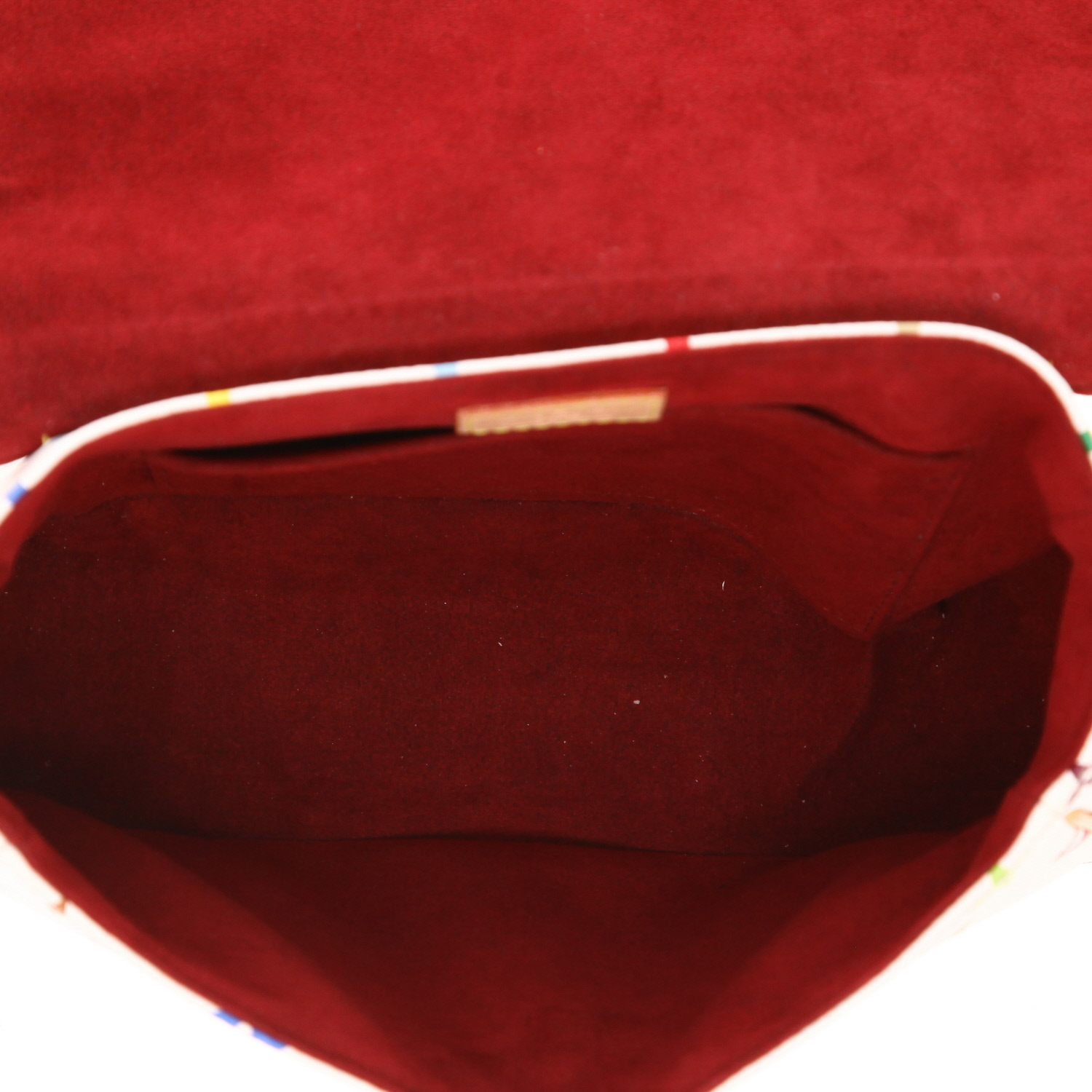 Sac bandoulière Louis Vuitton  Sologne en toile monogram multicolore et cuir naturel - Detail D3