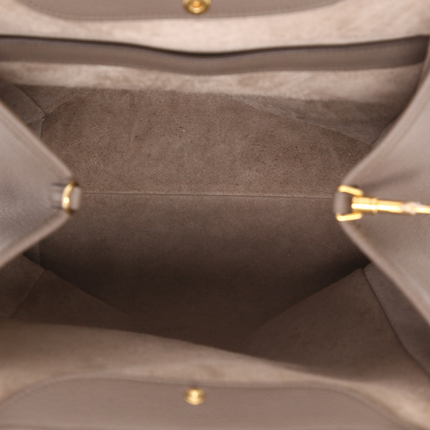 Celine shopping bag in taupe leather - Detail D3