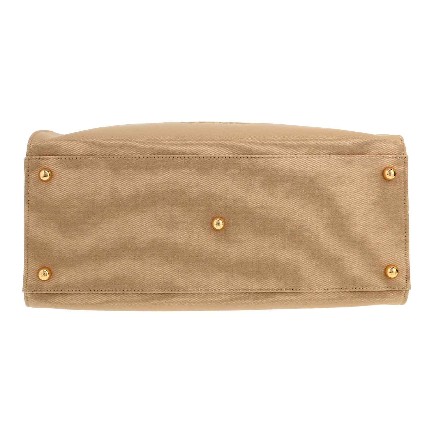 Fendi Sunshine shopping bag in beige logo canvas - Detail D1