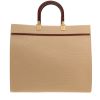 Fendi  Sunshine shopping bag  in beige logo canvas - Detail D4 thumbnail