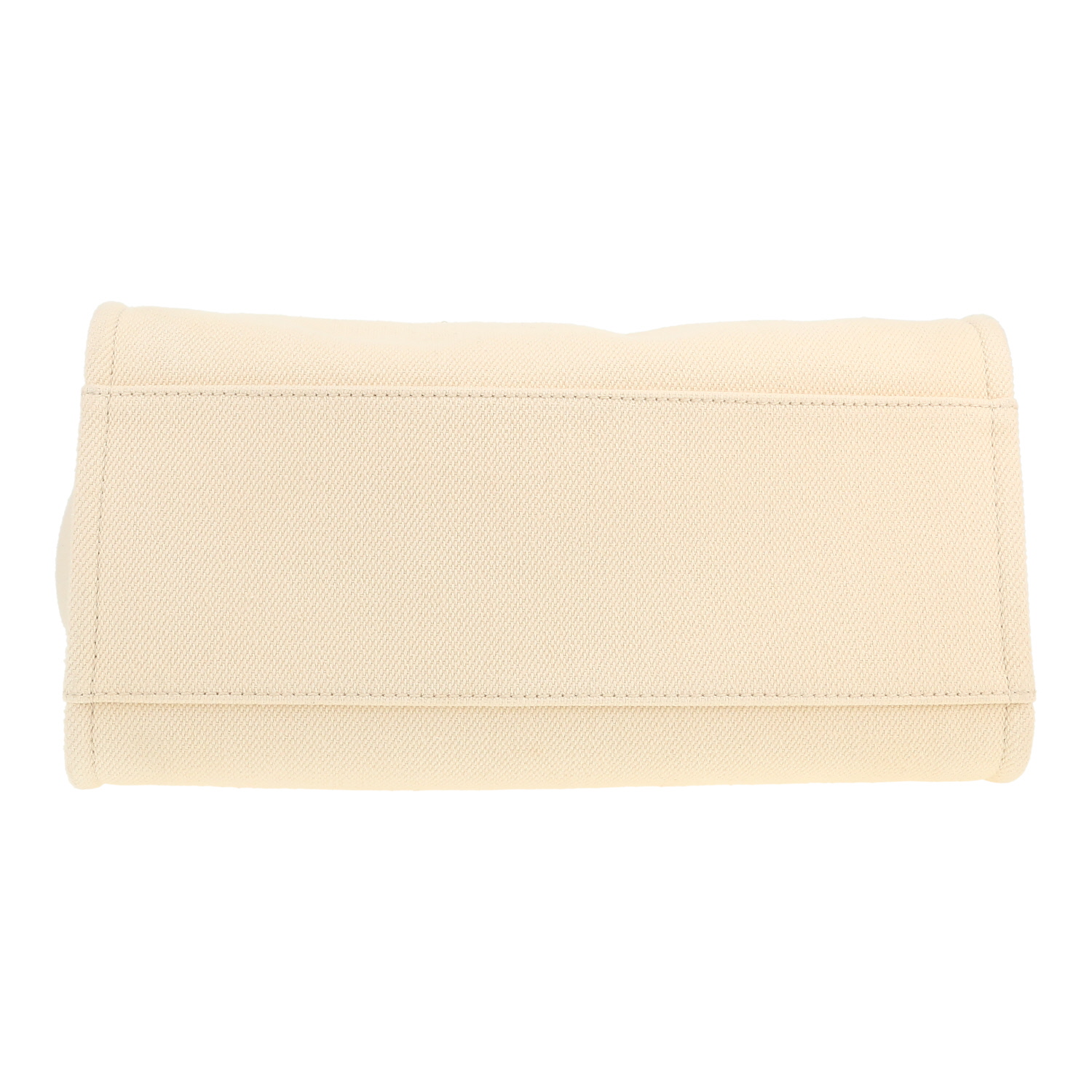 Bolso Cabás Chanel  Deauville en lona cruda y cuero beige - Detail D1