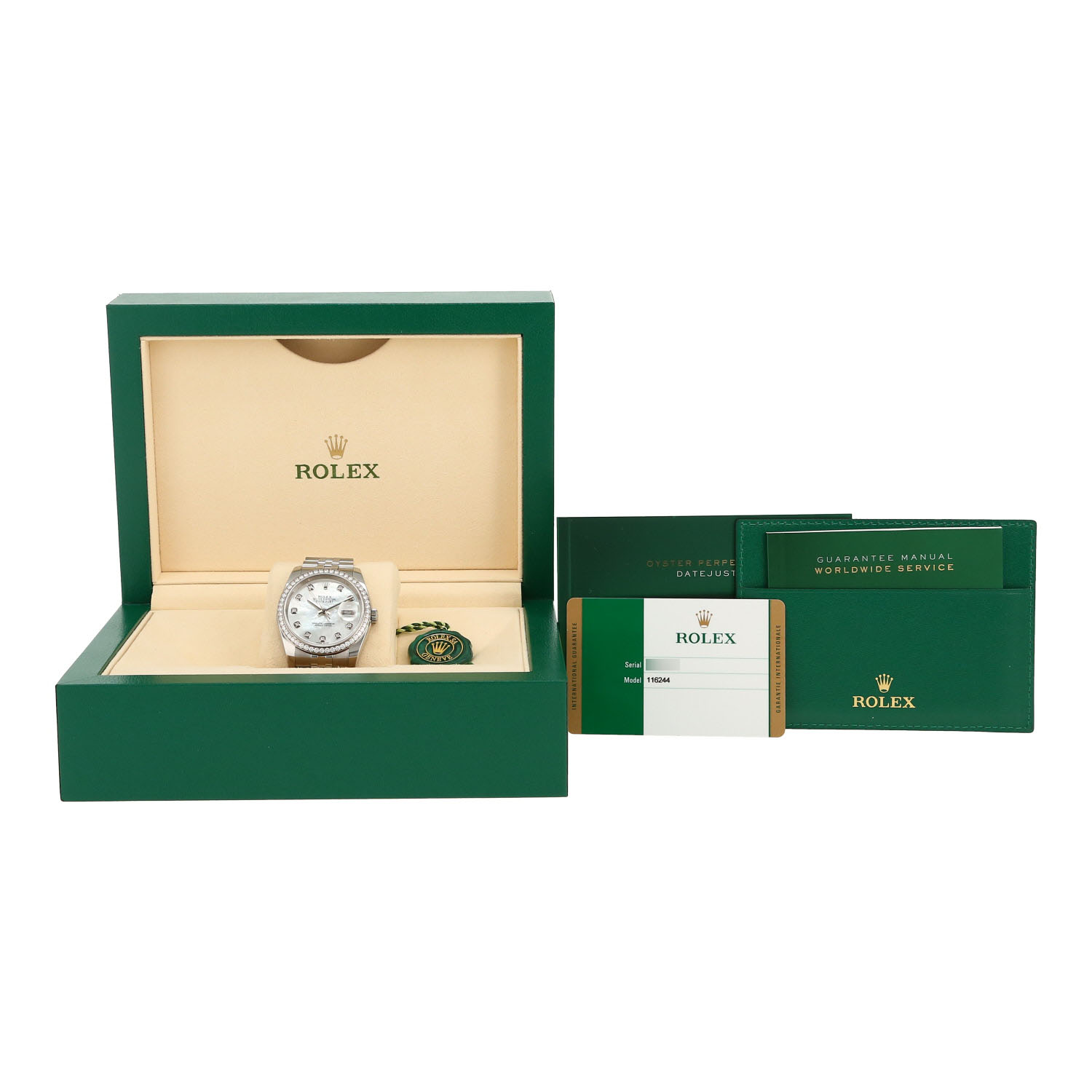 Rolex Datejust  in gold and stainless steel Ref: Rolex - 116244  Circa 2016