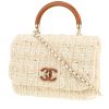 Bolso bandolera Chanel  Knock on Wood en tweed crudo - 00pp thumbnail