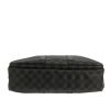 Borsa portadocumenti Louis Vuitton   in tela a scacchi grigia e pelle nera - Detail D1 thumbnail