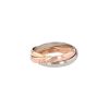 Bague Cartier Trinity petit modèle en 3 ors, taille 54 - 00pp thumbnail