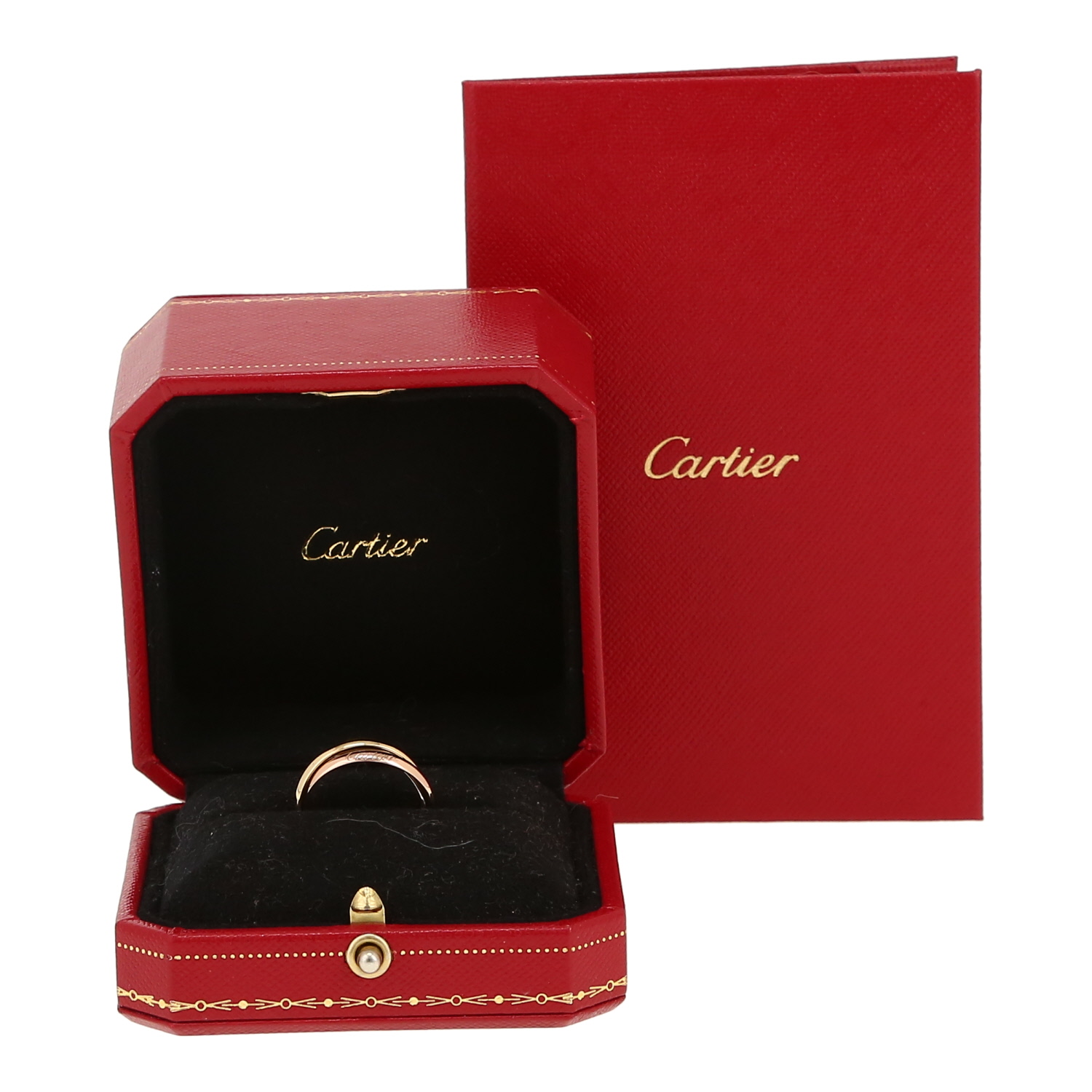 Cartier Trinity small model ring in 3 golds - Detail D2