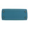 Hermès  Kelly 25 cm handbag  in blue jean togo leather - Detail D1 thumbnail