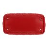 Dior  Lady Dior medium model  handbag  in red leather cannage - Detail D1 thumbnail