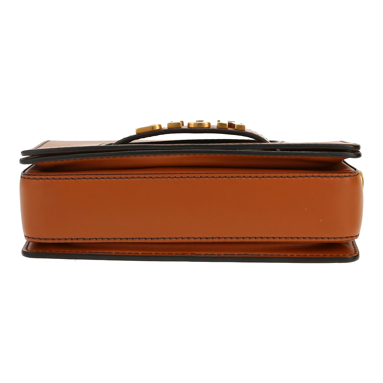 Dior  J'Adior shoulder bag  in brown smooth leather - Detail D1