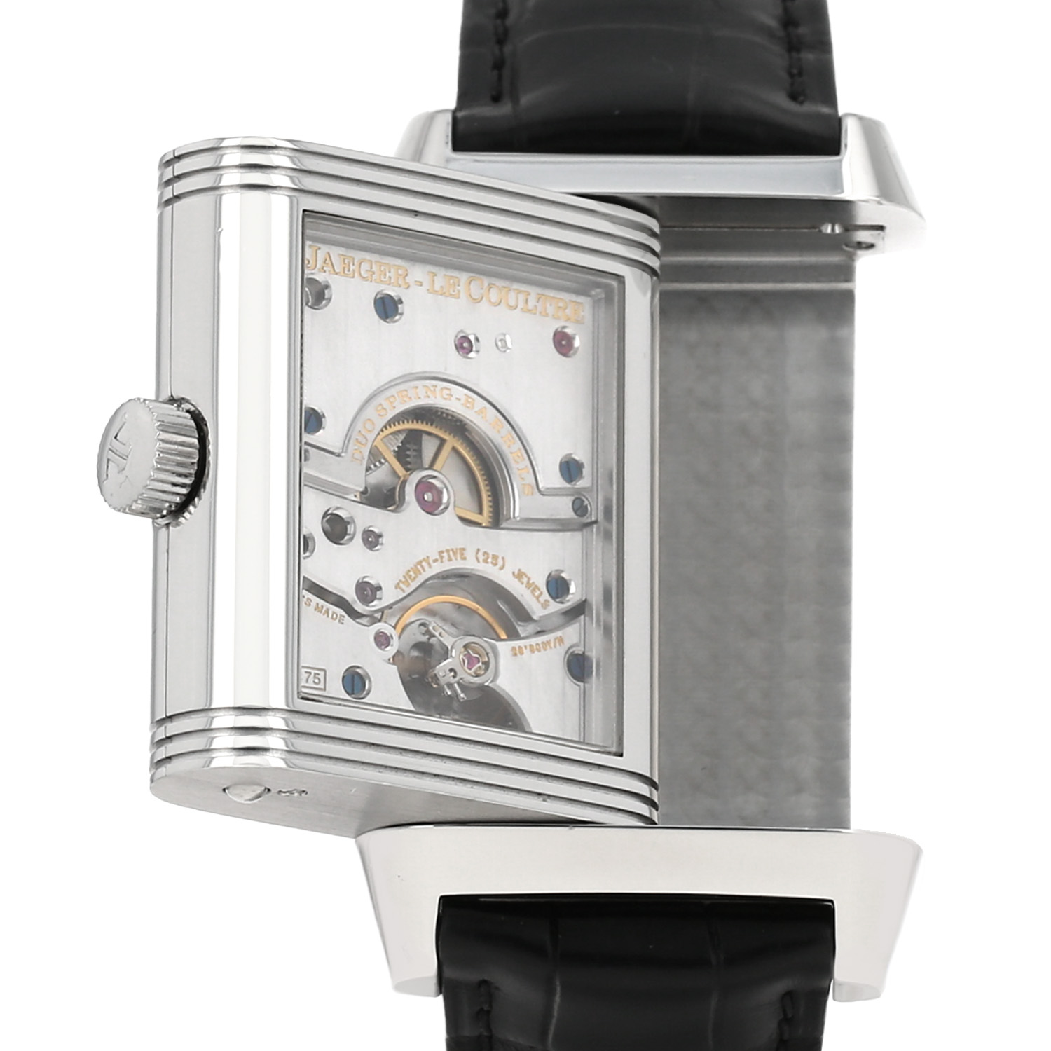 Montre Jaeger-LeCoultre Reverso Grande Date en acier Ref: Jaeger-LeCoultre - 240.8.15  Vers 2010 - Detail D3
