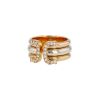 Cartier C de Cartier ring in 3 golds and diamonds - 00pp thumbnail