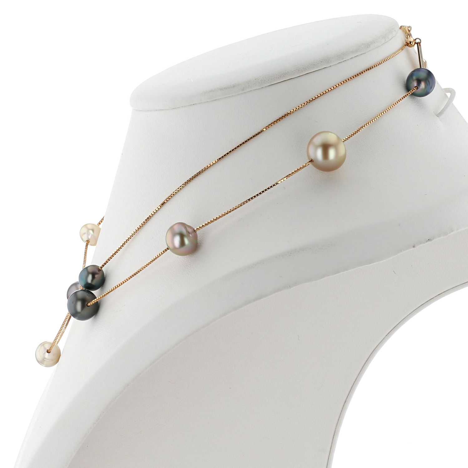 Collana Tasaki  in oro giallo e perle coltivate barocche - Detail D3