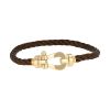 Fred Force 10 large model bracelet in yellow gold and stainless steel - 00pp thumbnail