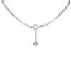 Cartier Agrafe necklace in white gold, diamonds and pearls - 00pp thumbnail