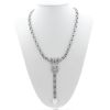 Cartier Agrafe necklace in white gold, diamonds and pearls - 360 thumbnail