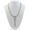 Cartier Agrafe necklace in white gold, diamonds and pearls - Detail D3 thumbnail