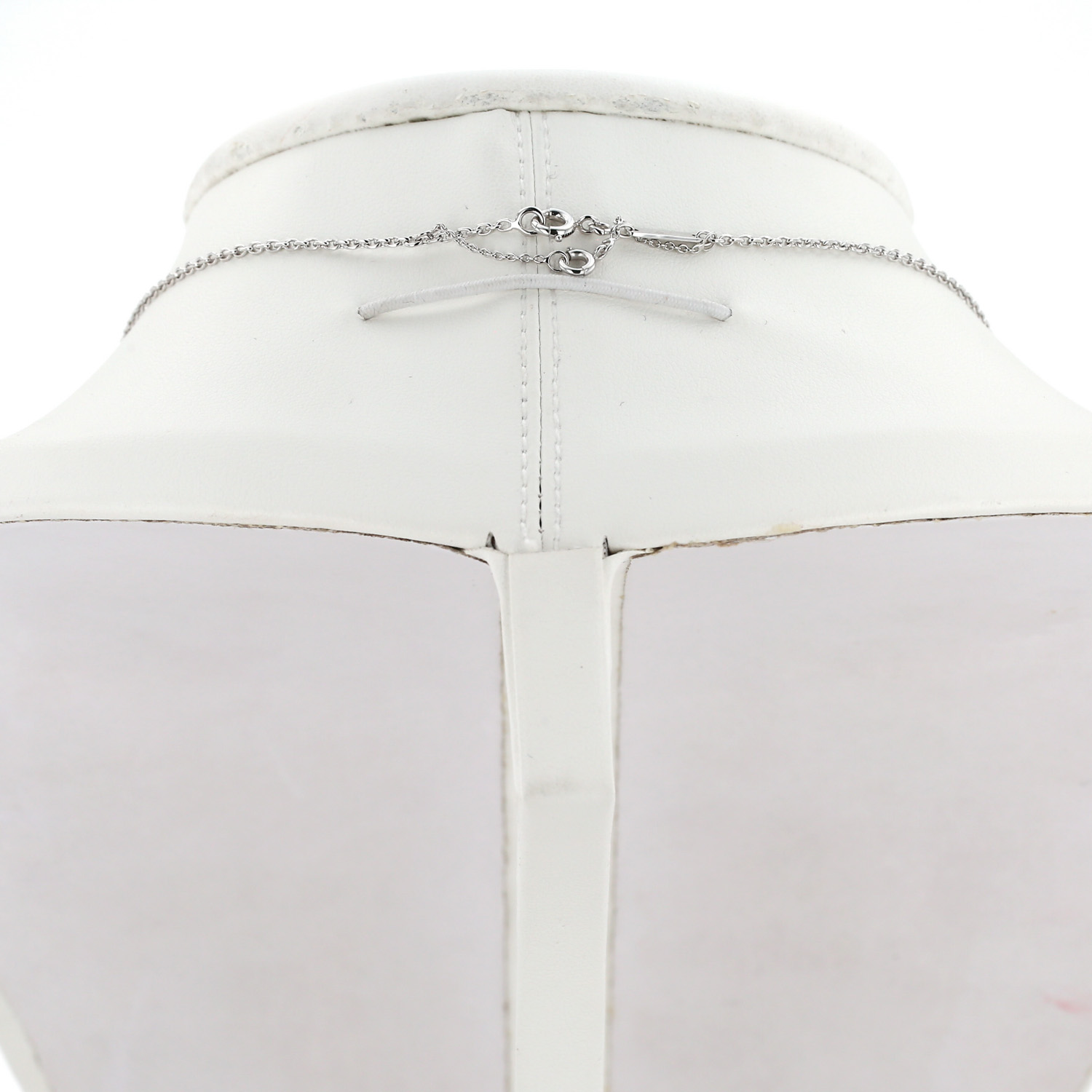 Pendentif Cartier Coeur et Symbole en or blanc et diamants - Detail D4