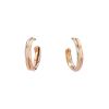 Paire de boucles d'oreilles Cartier Trinity en 3 ors - 00pp thumbnail