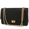 Chanel  Chanel 2.55 shoulder bag  in black chevron quilted leather - 00pp thumbnail