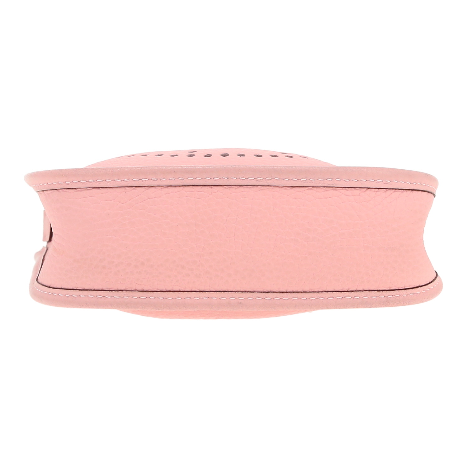 Borsa a tracolla Hermès  Mini Evelyne in pelle taurillon clemence Rose Sakura - Detail D1