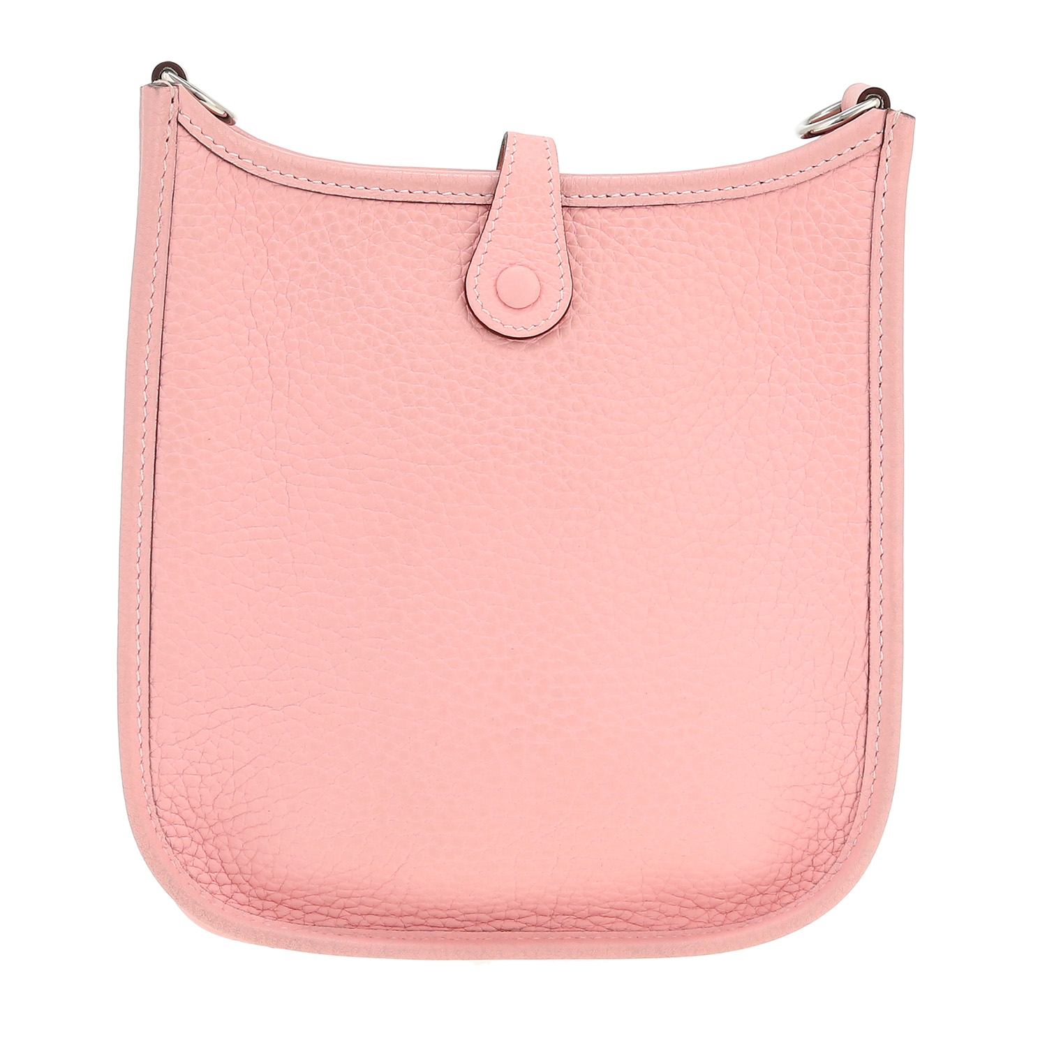 Borsa a tracolla Hermès  Mini Evelyne in pelle taurillon clemence Rose Sakura - Detail D4