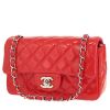 Borsa a tracolla Chanel  Mini Timeless in pelle verniciata e foderata rossa - 00pp thumbnail