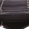 Chanel  Wallet on Chain shoulder bag  in black quilted leather - Detail D3 thumbnail