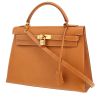 Bolso de mano Hermès  Kelly 32 cm en cuero Ardenne color oro - 00pp thumbnail