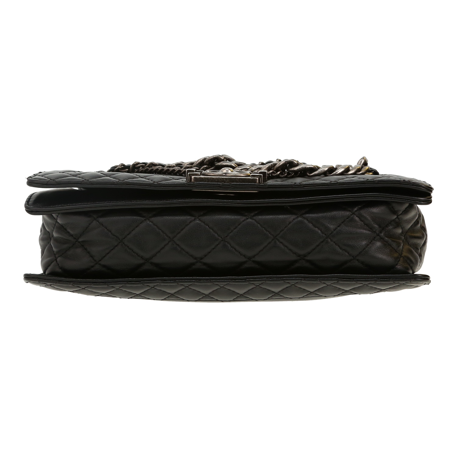 Chanel  Boy Édition Limitée shoulder bag  in black leather - Detail D1