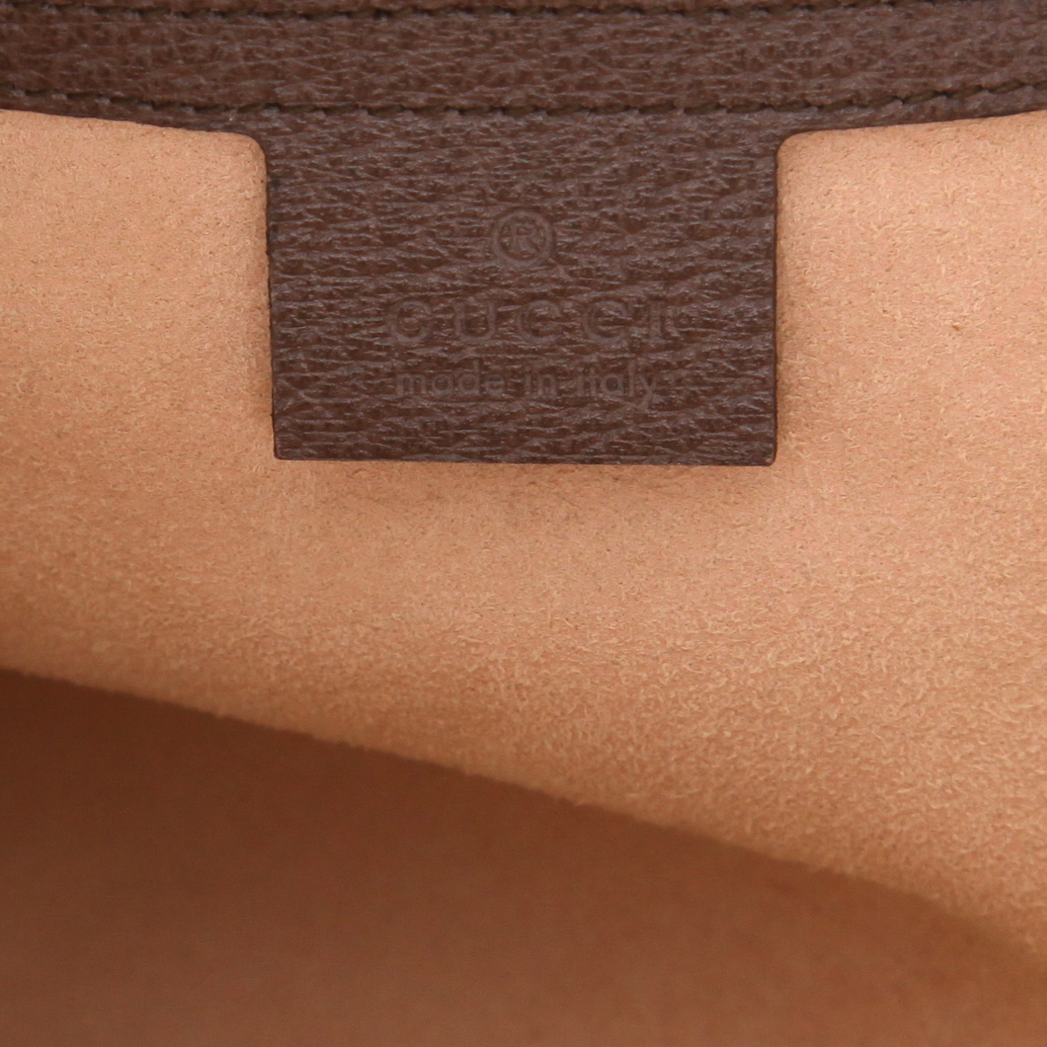 Bolso de mano Gucci  Ophidia en lona monogram beige y cuero marrón - Detail D2