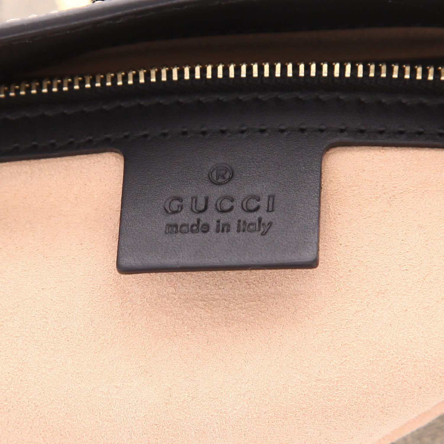 Bolso Cabás Gucci  Padlock en lona Monogram beige y cuero negro - Detail D2